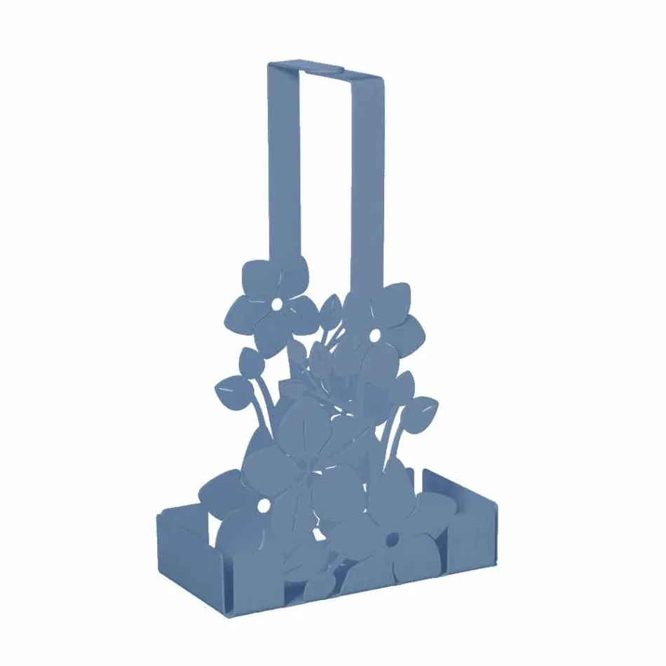 Cesta de hierro con diseño moderno y portavasos hecha en Italia - Marken viadurini