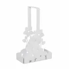 Cesta de hierro con diseño moderno y portavasos hecha en Italia - Marken viadurini