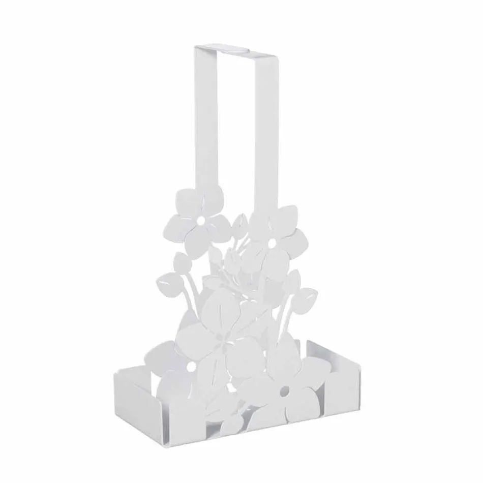 Cesta de hierro con diseño moderno y portavasos hecha en Italia - Marken viadurini