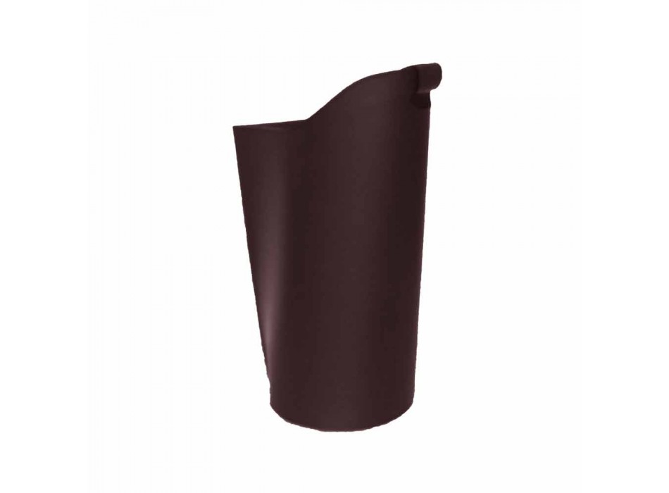 soporte de la pastilla cubierta cesta de cuero de diseño 15 Kg Sapel viadurini