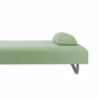 Chaise Longue de diseño para exteriores en metal y tela Made in Italy - Selia viadurini