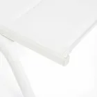 Chaise Longue para exterior en Textilene y Aluminio con Ruedas, 4 Piezas - Babilonia viadurini