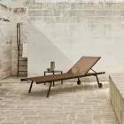 Chaise Longue de Jardín Aluminio y Tejido Técnico - Bahia by Varaschin viadurini