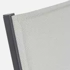 Chaise Longue de jardín con ruedas y respaldo reclinable, 4 piezas - Babilonia viadurini