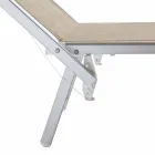 Chaise Longue de jardín moderno con sombrilla y respaldo reclinable - Arnold viadurini