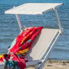 Chaise Longue de jardín moderno con sombrilla y respaldo reclinable - Arnold viadurini