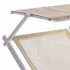 Chaise Longue de jardín moderno con sombrilla y respaldo reclinable - Arnold viadurini