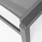 Chaise Longue de Jardín Reclinable de Aluminio, Homemotion, 4 Piezas - Lester viadurini