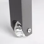 Chaise Longue de Jardín Reclinable de Aluminio, Homemotion, 4 Piezas - Lester viadurini