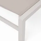 Homemotion Tumbona de jardín reclinable de aluminio, 4 piezas - Lester viadurini