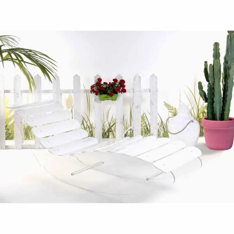 Chaise longue de diseño en plexiglás Josue transparente hecho en Italia viadurini