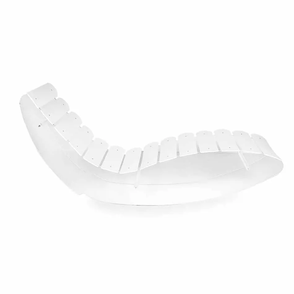 Chaise longue de diseño en plexiglás Josue transparente hecho en Italia viadurini