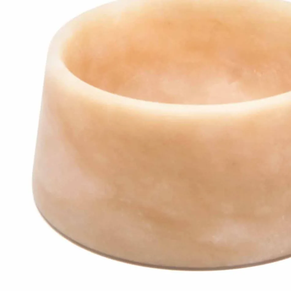 Cuenco moderno para perros y gatos en mármol rosa Portugal o verde Guatemala - Catt viadurini