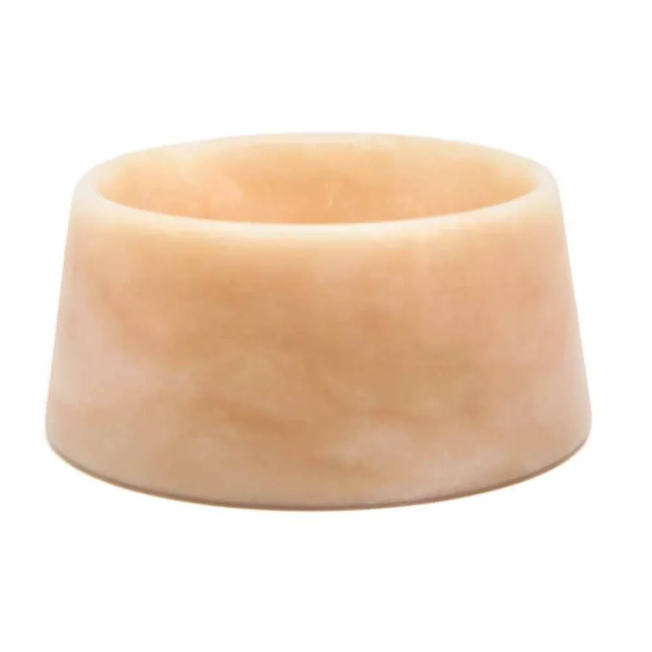 Cuenco moderno para perros y gatos en mármol rosa Portugal o verde Guatemala - Catt viadurini