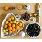 Frutero en mármol Portoro, Marquinia o Paonazzo Made in Italy - Fruta viadurini