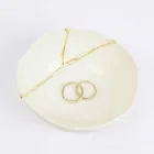 Cuencos en Porcelana Blanca y Pan de Oro Diseño de Lujo Italiano - Cicatroro viadurini