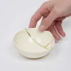 Cuencos en Porcelana Blanca y Pan de Oro Diseño de Lujo Italiano - Cicatroro viadurini