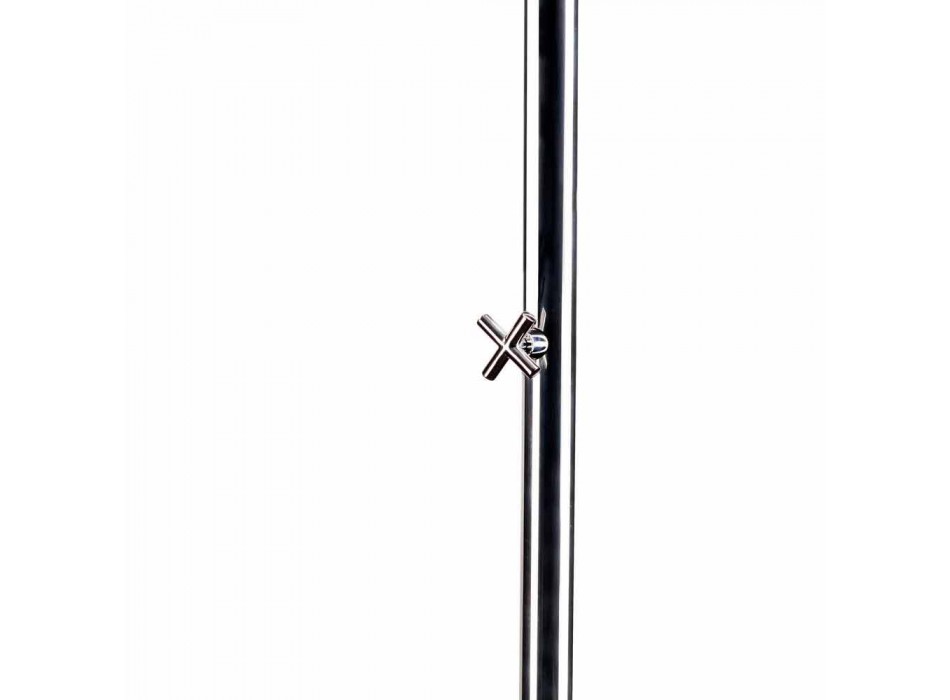 Columna de ducha exterior de acero con cabezal de ducha integrado Made in Italy - Yuki viadurini