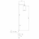 Columna de ducha de jardín en acero inoxidable cromado Made in Italy - Modeo viadurini