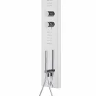 Columna de ducha de acero con cabezal de ducha tipo lluvia Made in Italy - Sailor viadurini