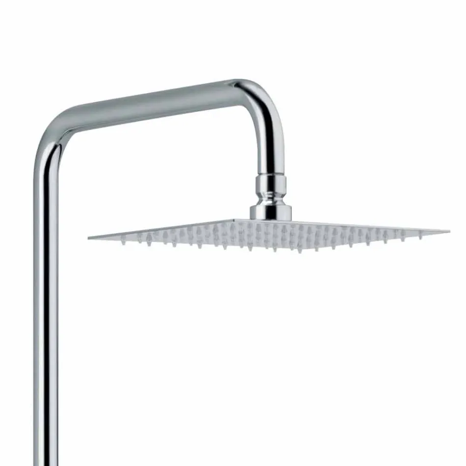 Columna de ducha monomando en latón acabado cromado Made in Italy - Padula viadurini