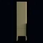 Columna de baño 2 puertas de madera ámbar, de diseño moderno, fabricado en Italia viadurini