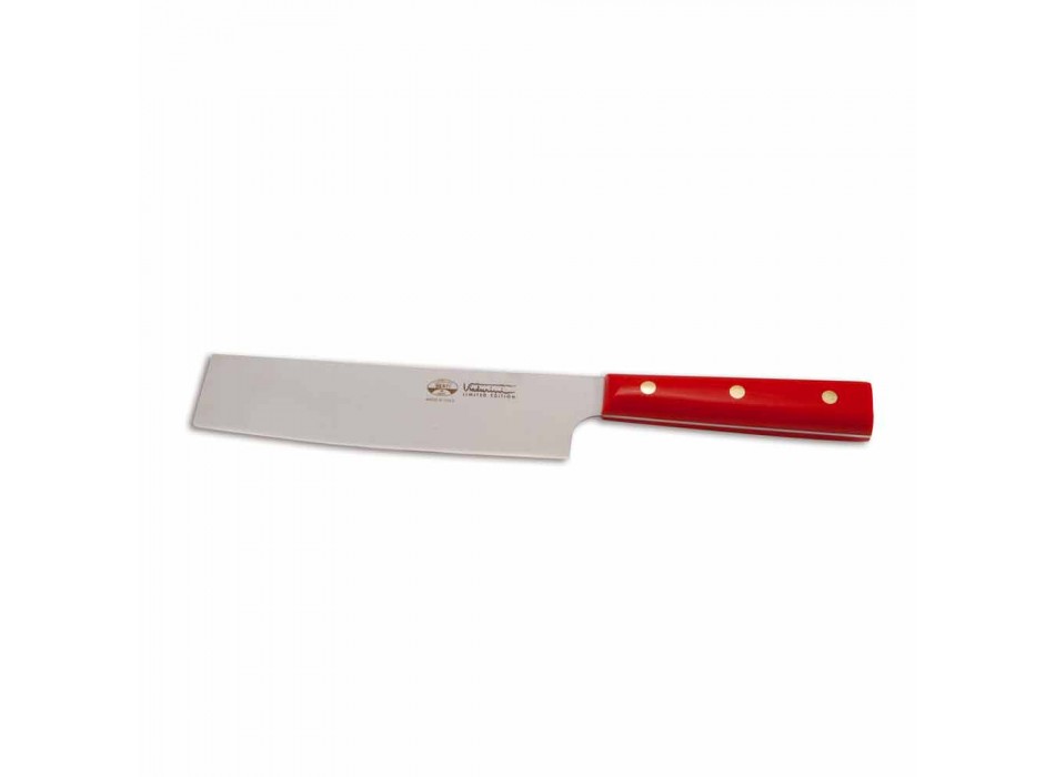 Cuchillo para verduras Berti Nakiri de acero inoxidable exclusivo para Viadurini-Biango viadurini