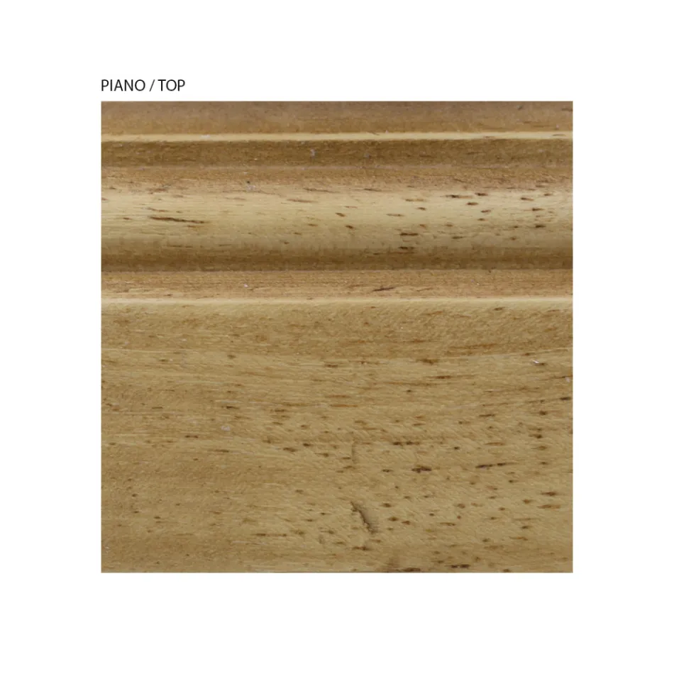 Mesita de noche con estructura de partículas de madera contrachapada Made in Italy - Thor viadurini