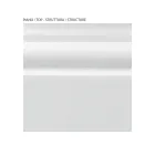 Mesita de noche con estructura de partículas de madera contrachapada Made in Italy - Thor viadurini