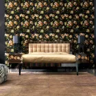 Mesita de noche en madera de nogal y ébano Grilli Zarafa hecha en Italia viadurini