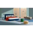 Mesita de noche de diseño moderno en madera coloreada para el dormitorio - Arcom viadurini