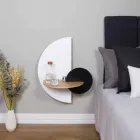 Mesita de noche modular moderna en madera contrachapada de diseño elegante y versátil - Ramia viadurini