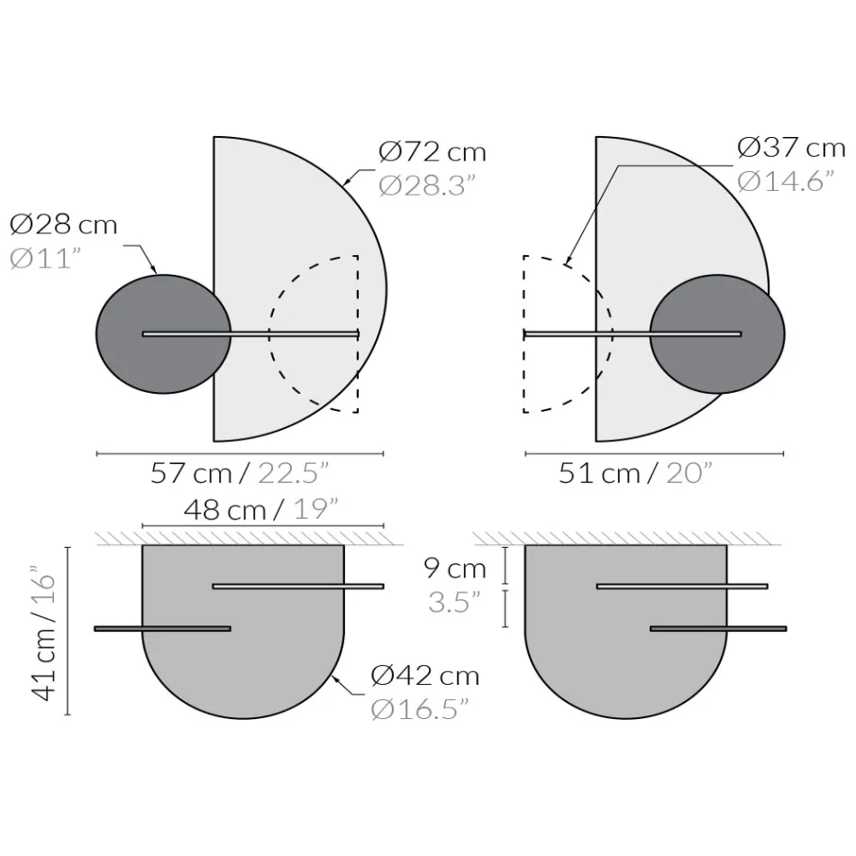 Mesita de noche modular moderna en madera contrachapada de diseño elegante y versátil - Ramia viadurini