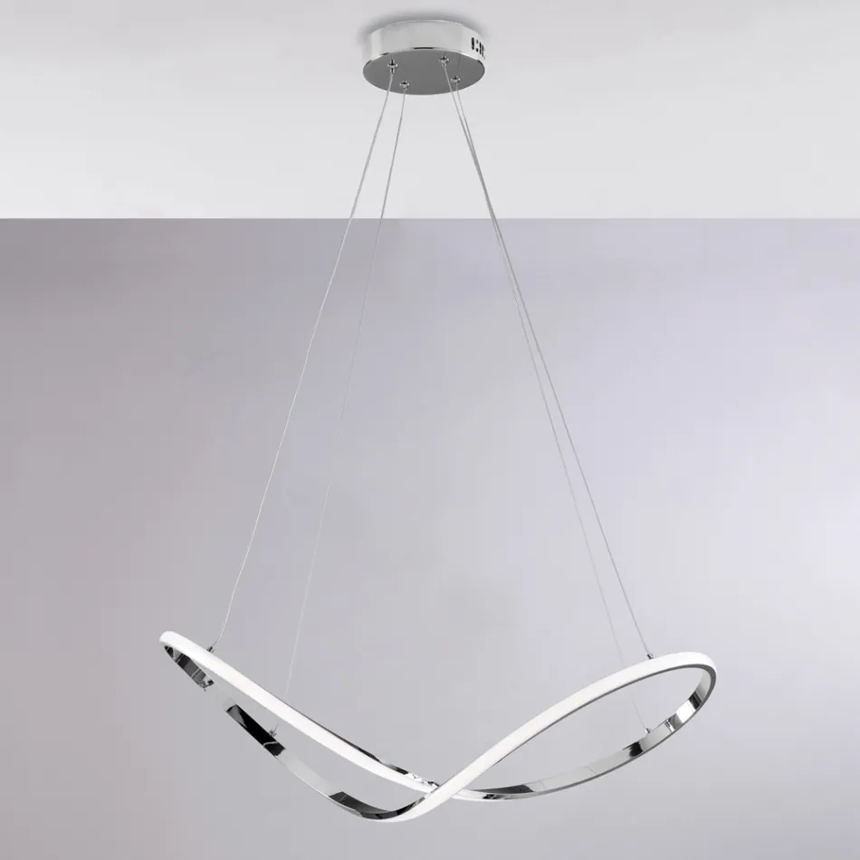 Un accesorio luminoso de cristal y metal fabricado en Italia con un gusto elegante: Apollo viadurini