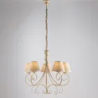 Draco, un luminoso accesorio de cristal y metal fabricado en Italia con un gusto elegante. viadurini