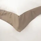 Funda nórdica completa para cama individual y media en 100% algodón y 10% satén de algodón - Detalle viadurini