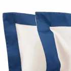 Juego de Sábanas de Satén para Cama Doble con Bordes de Colores - Jacinto viadurini