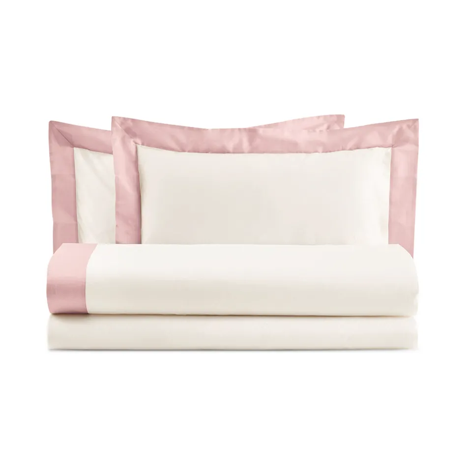 Juego de cama tamaño king en 100% algodón y 10% algodón satinado - Detalle viadurini