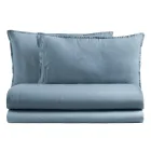 Cama matrimonial completa en puro algodón teñido y sombreado - Delicacy viadurini