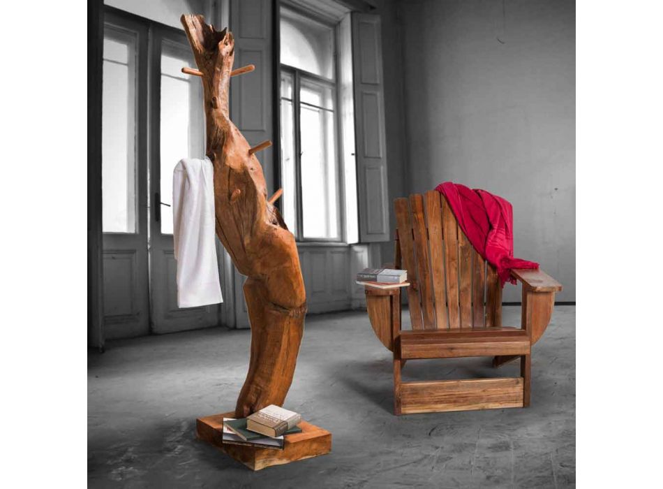 Mueble de baño Composición 2 en madera maciza de teca - Solferino viadurini