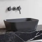 Composición 3 Mueble de Baño en Gres y Lavabo en Vetrochina 3 Colores - Ramentina viadurini