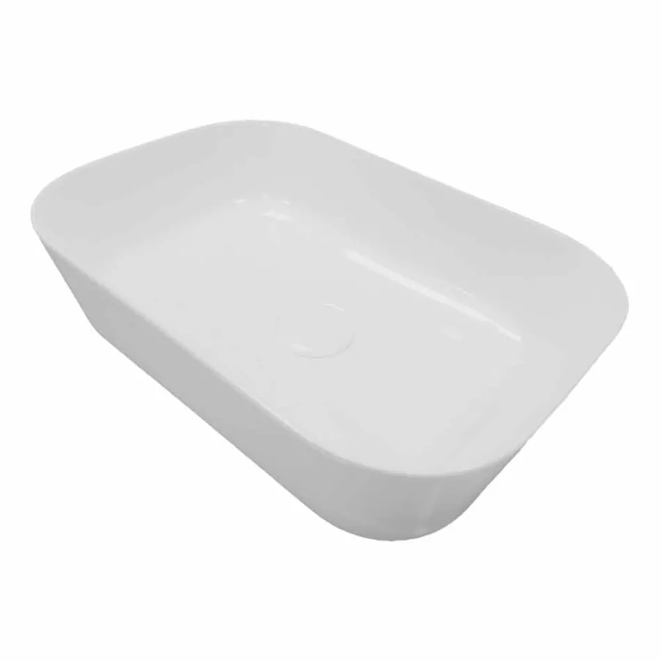 Composición 3 Mueble de Baño en Gres y Lavabo en Vetrochina 3 Colores - Ramentina viadurini