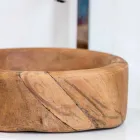 Mueble de Baño Composición 3 en Madera de Teca y Hi Macs® - Talco viadurini