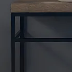 Composición 3 Mueble de baño en metal, madera y cerámica Made in Italy - Cizco viadurini