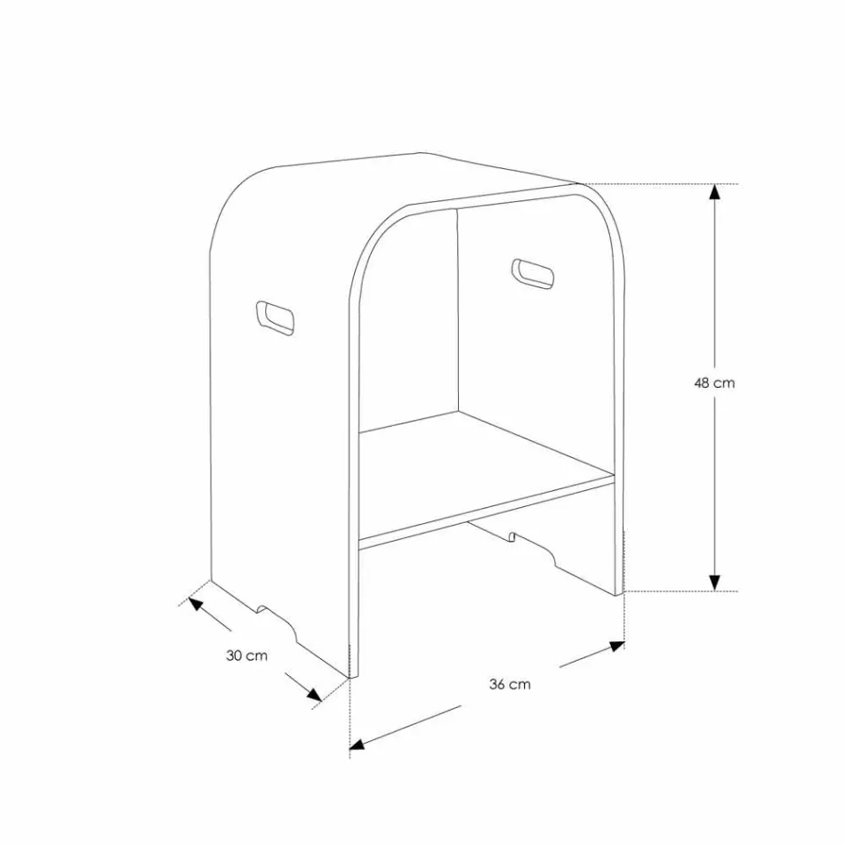Mueble de baño suspendido Composición 3 con lavabo de resina blanca - Dazzle viadurini