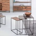Composición 3 Mesitas en Aluminio y Acero Homemotion - Salvio viadurini