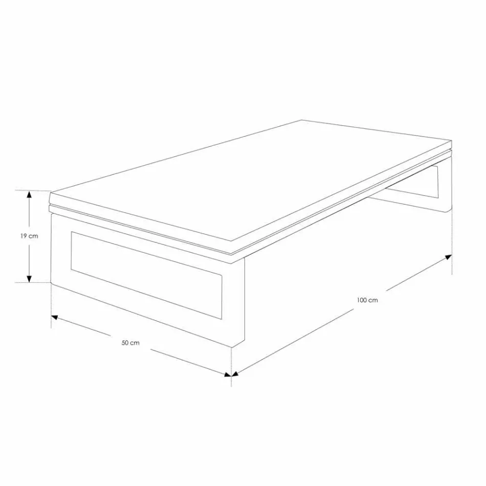 Mueble de baño Composición 4 en madera de teca y acero cromado - Beatles viadurini