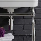 composición de muebles de baño con lavabo estructura metálica de belleza viadurini