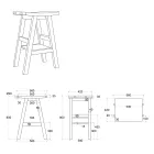 Composición de Muebles de Baño con Muebles de Teca y Accesorios de Colores - Maryse viadurini