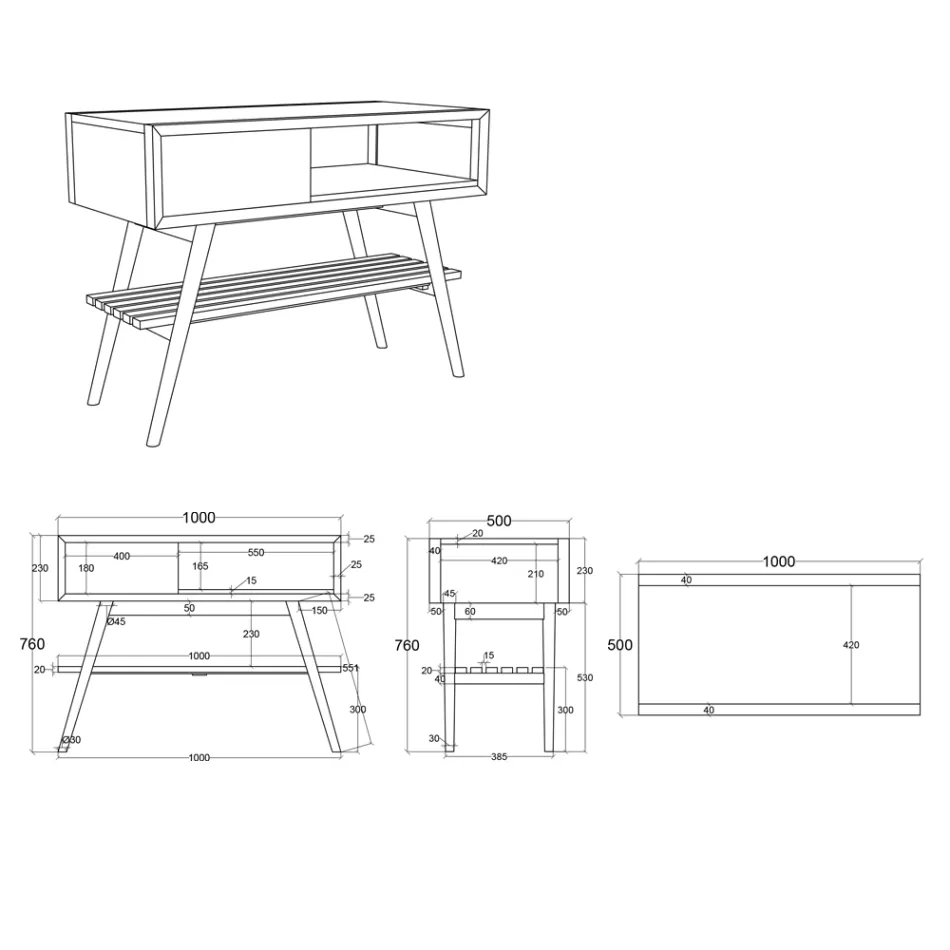 Composición de muebles de baño con espejo redondo y gabinete de suelo - Sylviane viadurini